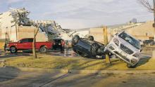As part of the Jacksboro Herald-Gazette’s walk through 2022, the March 21 tornado is the largest news story of the year. Here, damage can be seen at Jacksboro Elementary School. Photo/Kylie Bailey