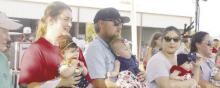 The TNT Fest Baby Beautiful contest with babies out trying to sway the vote of the judges. Archive photo