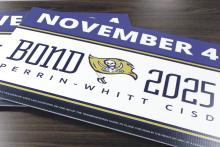 Perrin-Whitt voters will head to the polls to decide on a $28.22 million school bond that would address aging facilities while enhancing programs for students. Early voting runs Monday, Oct. 20 through Friday, Oct. 31, with election day Tuesday, Nov. 4. Photo/Ashley Anderson