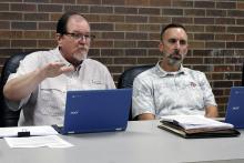 Jacksboro Mayor Pro Tem Joel Hood (left) said the city didn’t have much option other than to increase the tax rate to sustain the budget through the next fiscal year. Council adopted the proposed budget and tax rate increase Monday, Sept. 8. Photo/Ashley Anderson