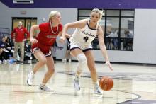 Hayden Walker drives past a defender in one of the Tigerettes’ previous matchups. The Tigerettes went 3-2 in the Nocona tournament which ran from Thursday, Dec. 11 to Saturday, Dec. 13 where Walker was named to the all-tournament team. Photo/Ashley Anderson