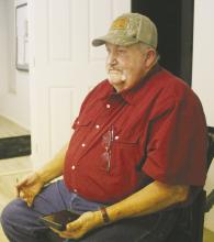 Resident Charlie Edmonson spoke to Bryson City Coun- cil members during the Monday, Feb. 10 meeting. Ed- monson wanted information on the Lake Bryson road  and if it could be maintained better. Photo/Brian Smith