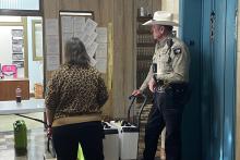 Elections officials secure boxes after a previous election. Jack County commissioners signed a joint resolution for the Tuesday, March 3 primary elections. Archive photo