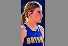 Jossy Whitfill of the Bryson Cowgirls is competing in the Class 1A State Track and Field Meet this weekend in Austin in the high jump. Contributed photo