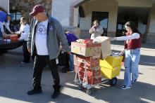 Jacksboro Elementary School helps Lions Pack the Pickup, collecting food donations for the annual event benefitting the Jacksboro Community Food Pantry. Photo/Ashley Anderson