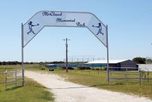 McCloud Memorial Park in Bryson. The city of Bryson is working with the school district to transfer ownership of the park from the city to Bryson ISD. Photo/Ashley Anderson