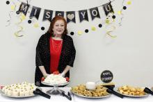 Jenell May retires after working 42 years at Faith Community Hospital in Jacksboro. She was honored by her coworkers on Wednesday, Dec. 31, 2025. Photo/Ashley Anderson