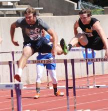 Perrin-Whitt's Derek Ray won the 110-meter hurdles and has qualified for State.