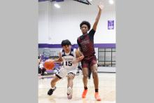 Josh Salazar drives past a defender to the basket in one of the Tigers’ previous matchups. Salazar is a graduating senior for the Tigers and was honored during Jacksboro’s 75-72 double overtime win on senior night Friday, Feb. 6 against City View. Photo/Ashley Anderson