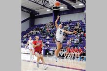 Kennedy Lowther puts up a layup in one of the Tigerettes’ previous matchups. Lowther is one of two graduating seniors for the Tigerettes and was pivotal in their senior night win Friday, Feb. 6 over City View. Photo/Ashley Anderson