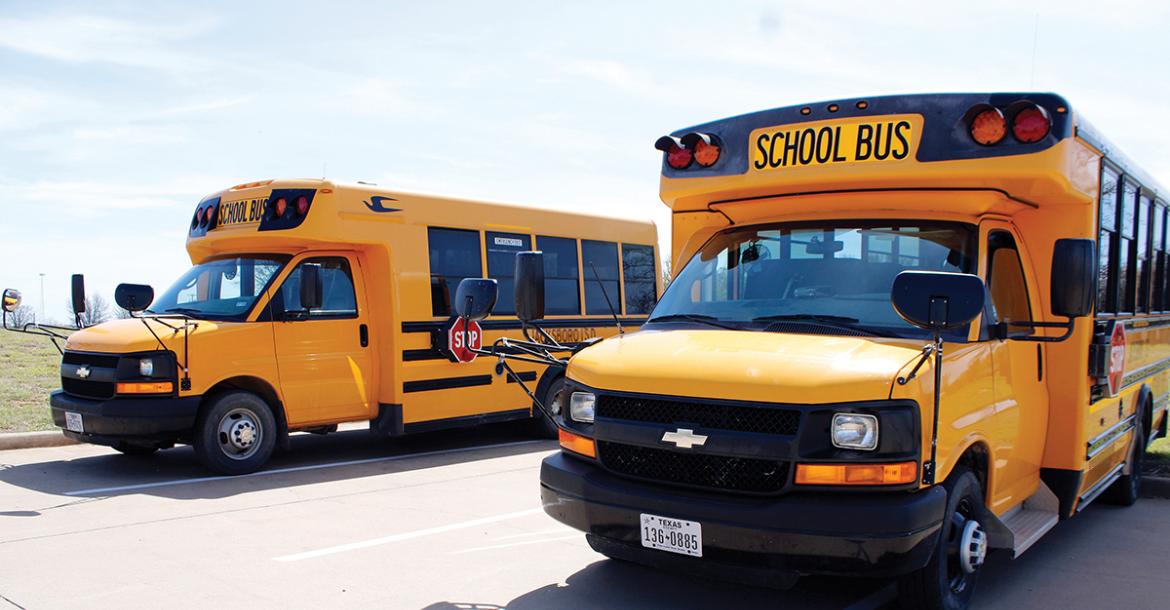 Bryson ISD School Board trustees make the determination that the district cannot comply with a new Texas law requiring all school buses to be equipped with three-point seat belts. The district said the cost to retrofit old or purchase new buses was cost prohibitive. Photo/Ashley Anderson