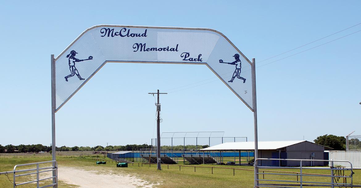McCloud Memorial Park in Bryson. The city of Bryson is working with the school district to transfer ownership of the park from the city to Bryson ISD. Photo/Ashley Anderson